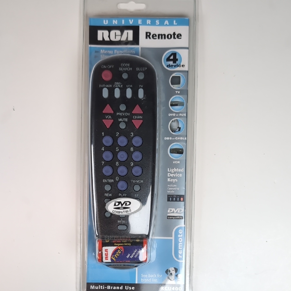 RCA Universal Remote Control - Black